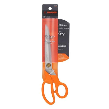 Truper TICO-9, Tijera para costura 9-1/2", acero inoxidable