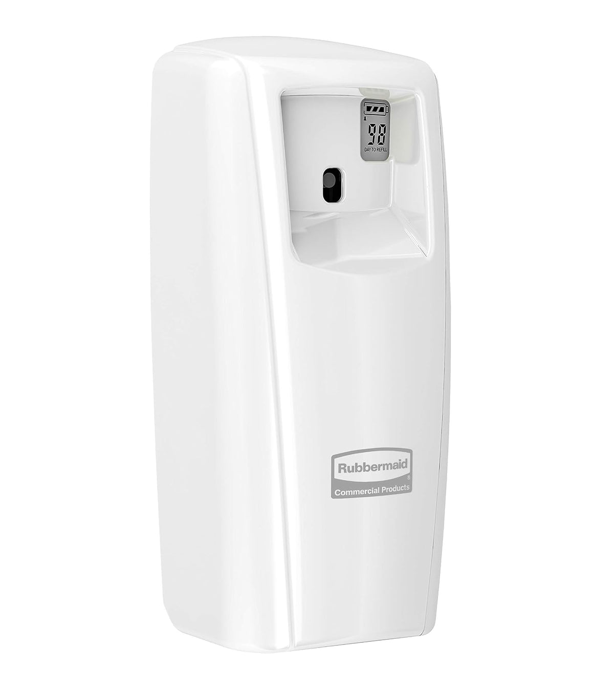 Rubbermaid Commercial Microburst 9000 - Dispensador LCD con control de olores en aerosol, color blanco, para restaurantes, hoteles, escuelas, aeropuertos, oficinas