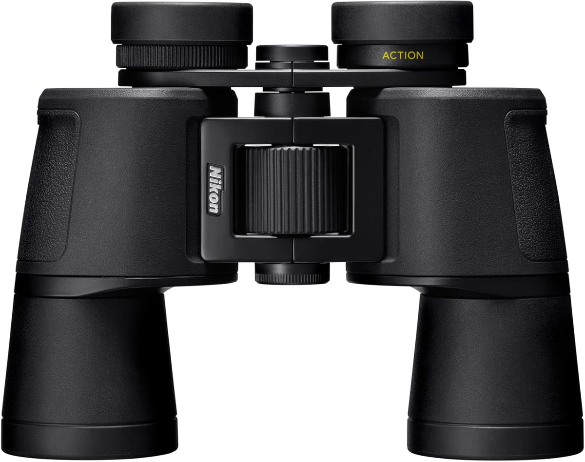 Nikon Action - Binocular de 8 x 42 | Óptica Revestimiento de Revestimiento múltiple, Brillante, Vista Amplia, Potencia 8X, caperuza Ajustable de Giro y Deslizamiento y diseño Porro-Prism