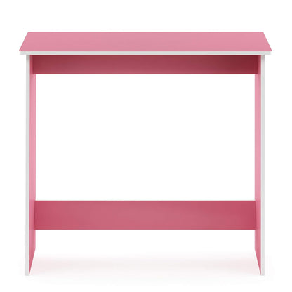 Furinno Mesa de Estudio Simplista, Rosa, 39.4 cm x 80 cm x 75.4 cm