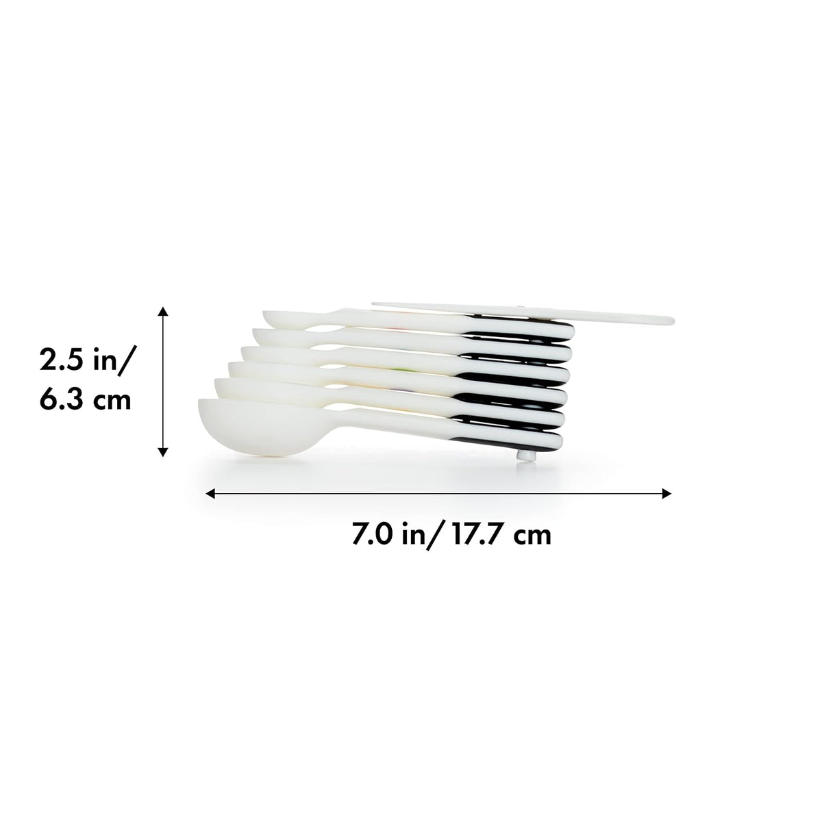OXO Good Grips 6-Piece Plastic Measuring Spoons with added Scraper