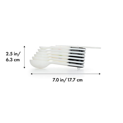 OXO Good Grips 6-Piece Plastic Measuring Spoons with added Scraper