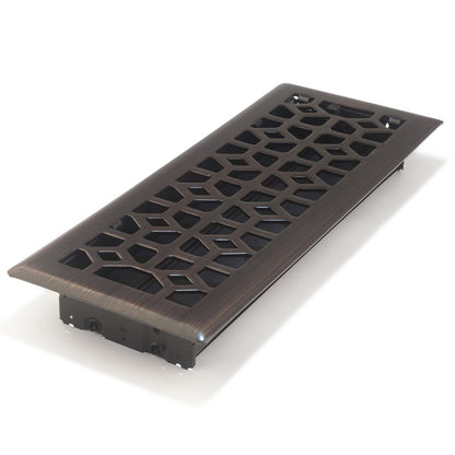 Accord AMFRRBM412 Marquis Floor Register, 4-Inch x 12-Inch(Duct Opening Measurements), Dark Oil-Rubbed Bronze - bronce (Dark Oil-Rubbed Bronze) - 4-inch x 12-inch