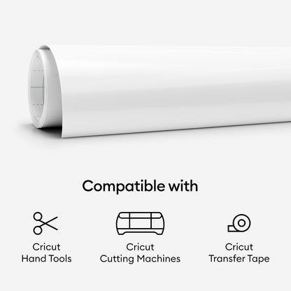 Cricut Premium Vinyl - Permanente, blanco (paquete de 3)