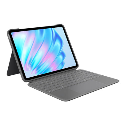 Logitech Combo Touch para iPad Air de 11 Pulgadas (M2, M3 y M4) y iPad Air (5.ª y 6th generación) Funda con Teclado retroiluminado Desmontable con Soporte, Color - Gris Oxford