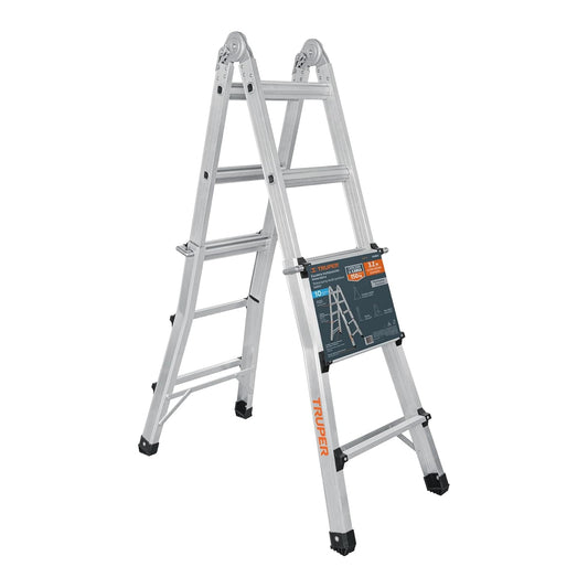Truper EMT-10 Multiescalera telescópica,3.2 m,Capacidad de Carga 140 kg