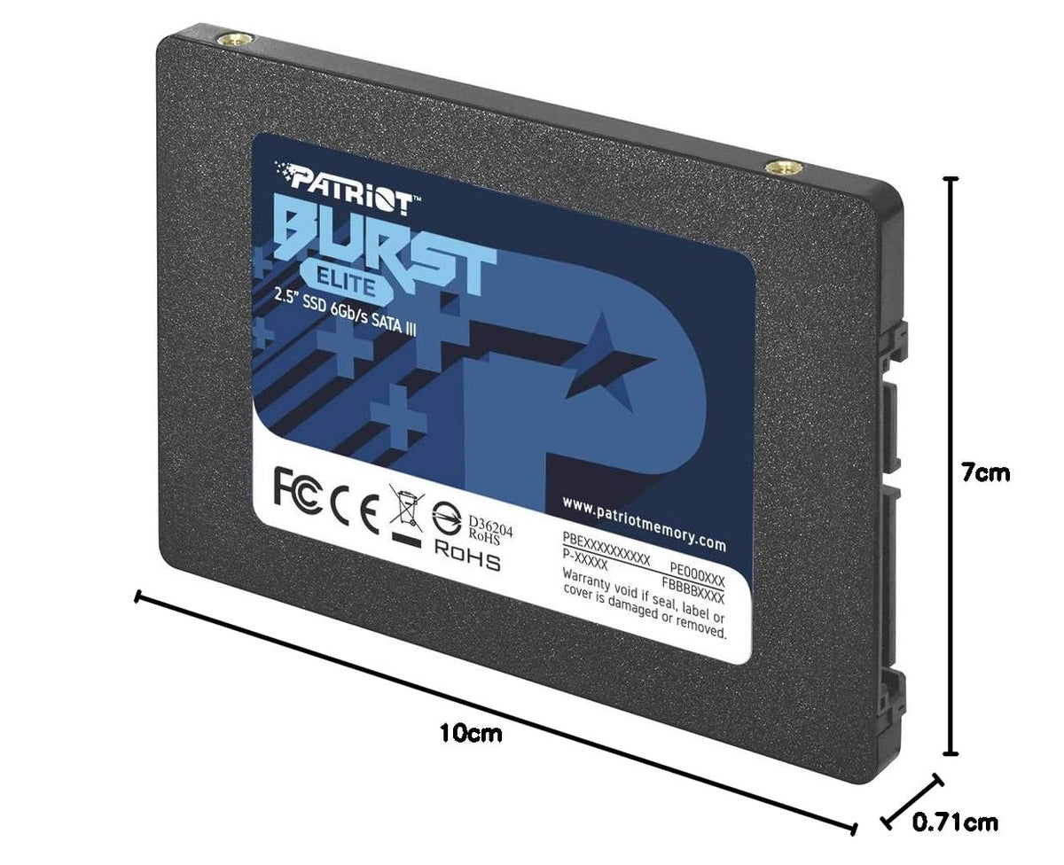 Unidad de Estado Sólido Patriot Burst Elite SATA 3 480 GB SSD 2.5"