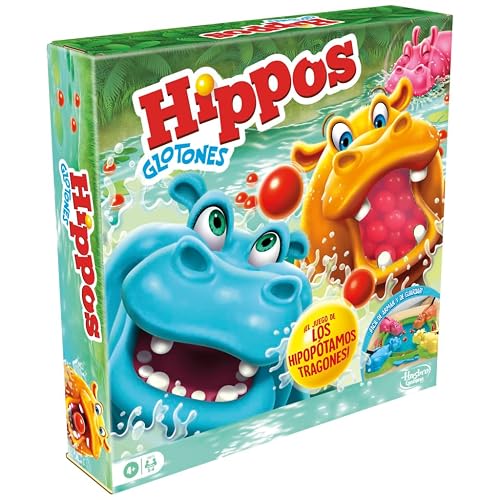 Hasbro Hippos Glotones Juego Preescolar 2-4 Jugadores 3+ años