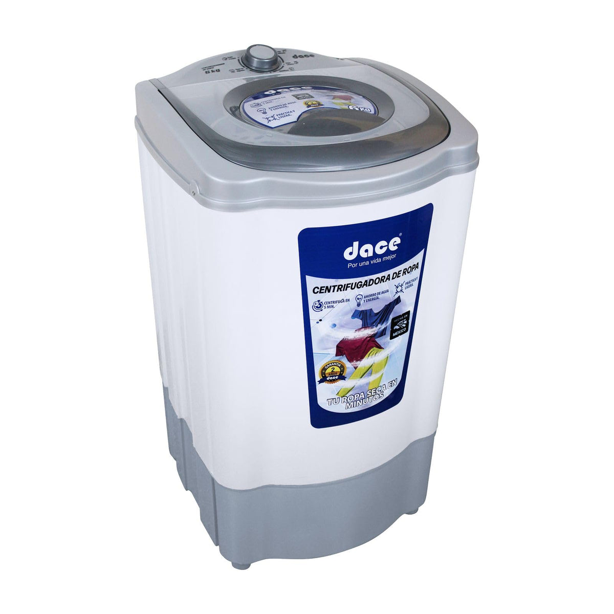 Centrífuga Dace Capacidad de 6 Kilos Carga Superior Color Blanca Modeolo SD061APBG