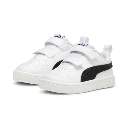 Puma Rickie V Inf Zapatillas para Bebé e Infante - 11.0 cm - Blanco y Negro