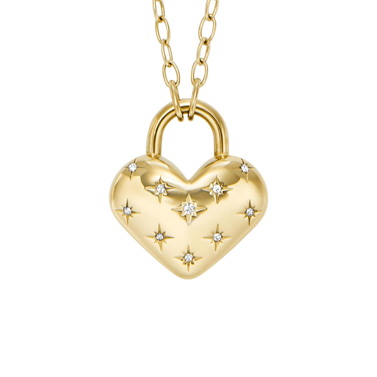 Fossil Collar jf04829710 sadie all my love de acero inoxidable en tono dorado para dama