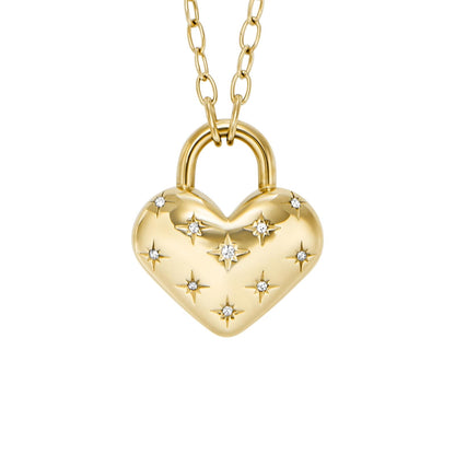 Fossil Collar jf04829710 sadie all my love de acero inoxidable en tono dorado para dama