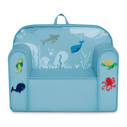 Delta Children Silla Infantil Cozee Mix & Match con Parches Intercambiables - Diseño: Mundo Submarino