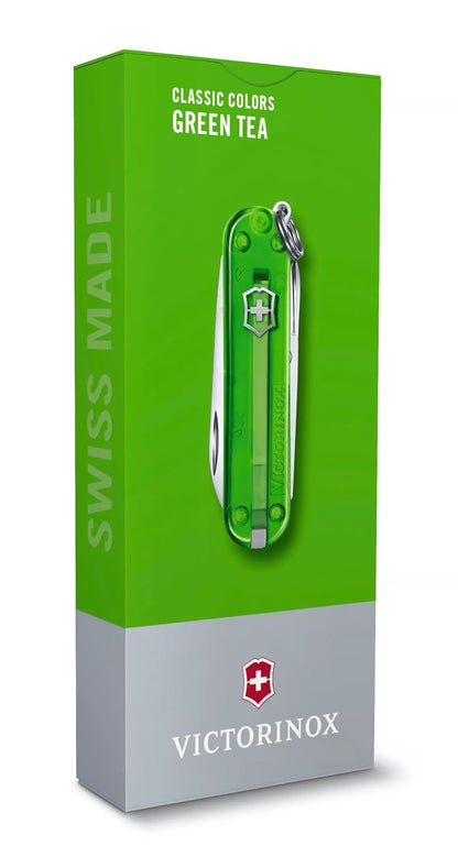 Victorinox Navaja Classic Colors, 7 Usos, Green Tea, 58 mm (0.6223.T41G)