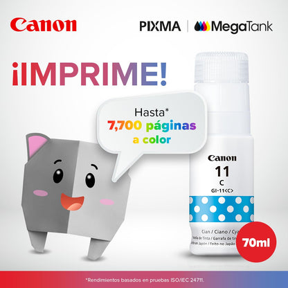 Canon Tinta GI-11 Cian 70ml para G3170, G2170, G4170, G1130