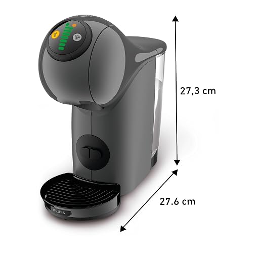 Krups Cafetera Multibebidas Dolce Gusto Genio S Carbón KP240BMX | Máquina de cápsulas, más de 30 bebidas, rápida y compacta
