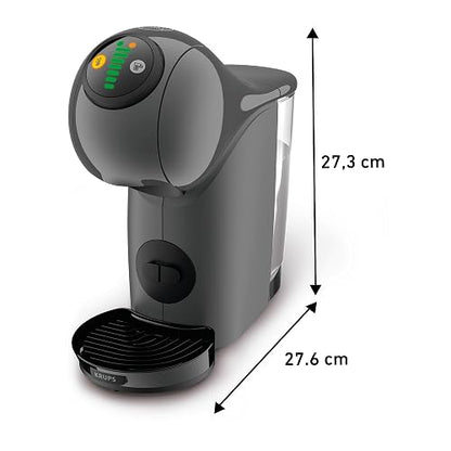 Krups Cafetera Multibebidas Dolce Gusto Genio S Carbón KP240BMX | Máquina de cápsulas, más de 30 bebidas, rápida y compacta
