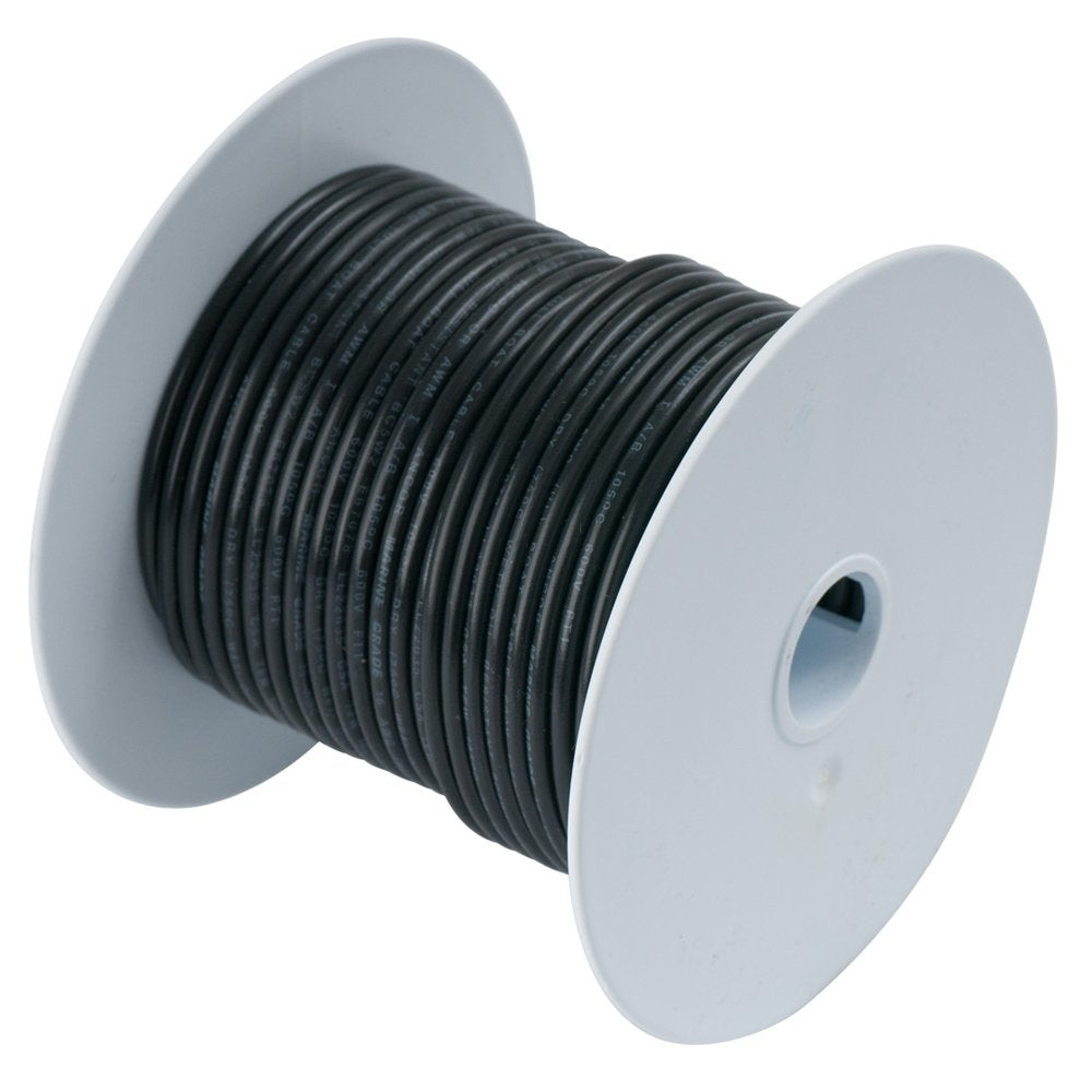 Ancor Cable de batería y Alambre de Calidad Marina 18 AWG – 4/0 AWG Todos los Colores y tamaños de Bobina, 2/0 AWG, Negro, 7,62 m