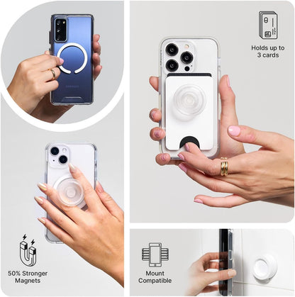 PopSockets - Empuñadura para teléfono MagSafe, Soporte magnético, golosinas | Extraíble, para Kindle, Android, iPhone, con imán, Hello Kitty, Sanrio, Kuromi, teléfono y mujer