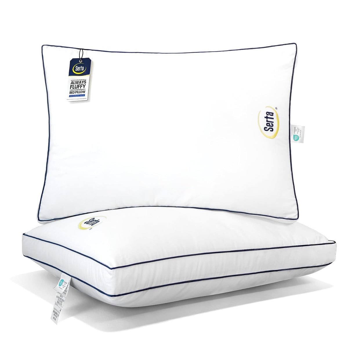 Serta Hotel Collection Almohadas Alternativa a Pluma 2 Piezas - Queen(Pack of 2) - Blanco