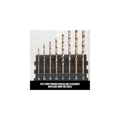 CRAFTSMAN - Juego de brocas de óxido dorado de 14 piezas para madera, plástico o metal (CMAM2214)
