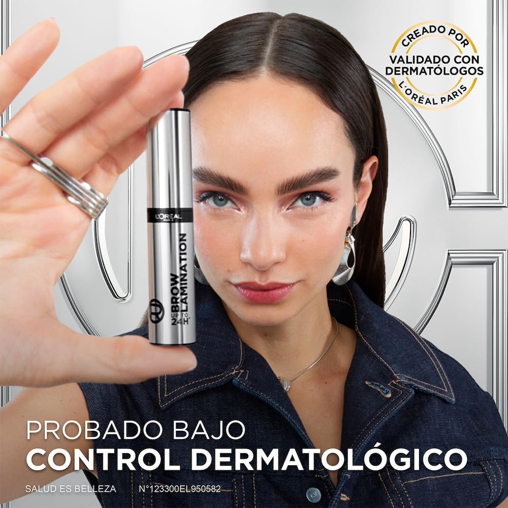 L'Oréal Paris Infallible Brow Lamination Gel para Cejas Fijadas por 24h, 5ml
