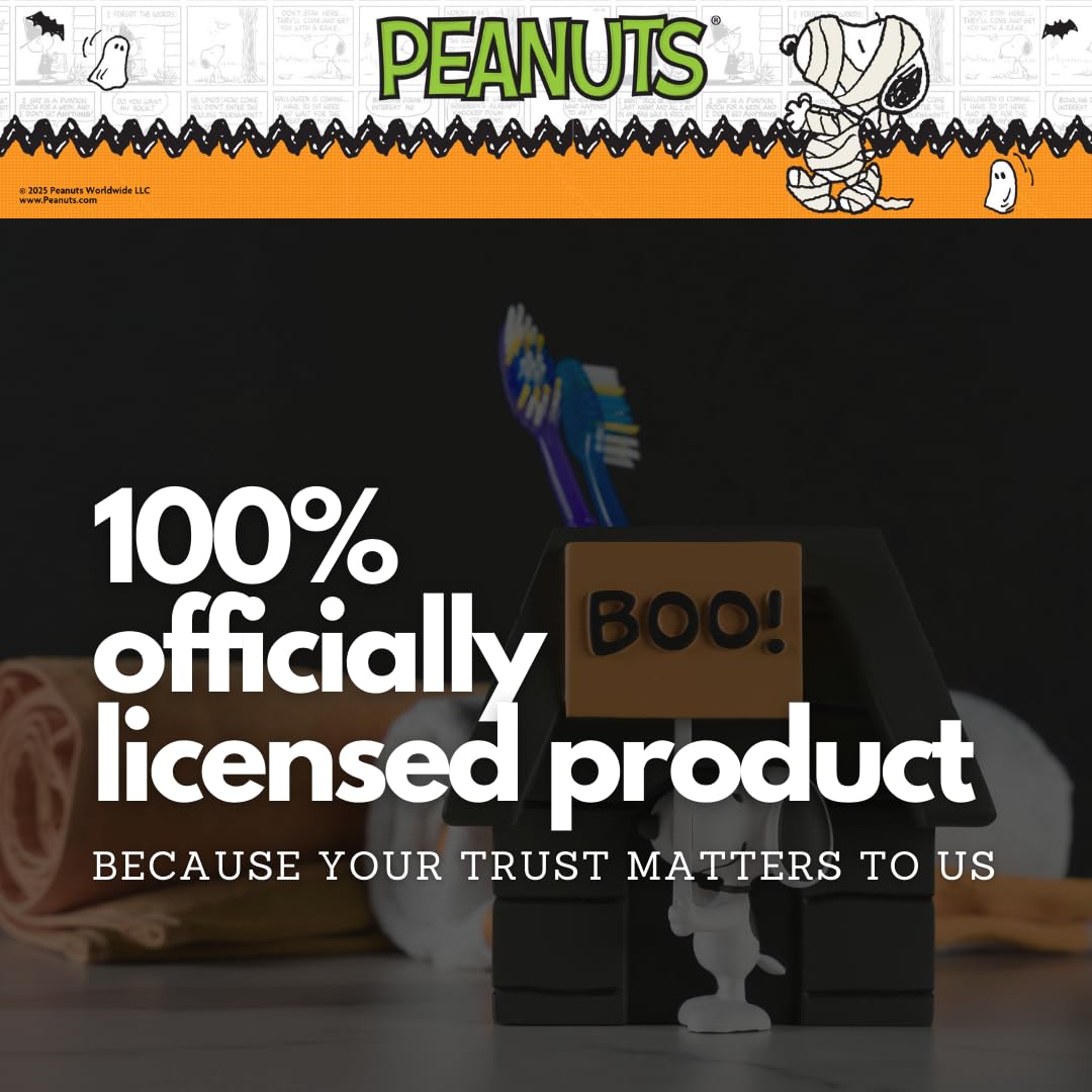 Peanuts Snoopy - Soporte para Cepillo para Polvo de Dientes de Halloween – Brochas de Maquillaje y bolígrafos (Producto Oficial de Cacahuetes) por Franco Collectibles