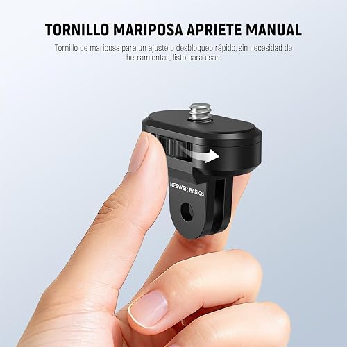 NEEWER 3 Pack Trípode Montaje Adaptador Kit Compatible con Insta360 dji OSMO 360 Pocket 3 Action Camera para POV Grabación Vídeo, 1/4"-20 a 2 Clavijas Tornillos Conversión Piezas Accesorios, GP-92