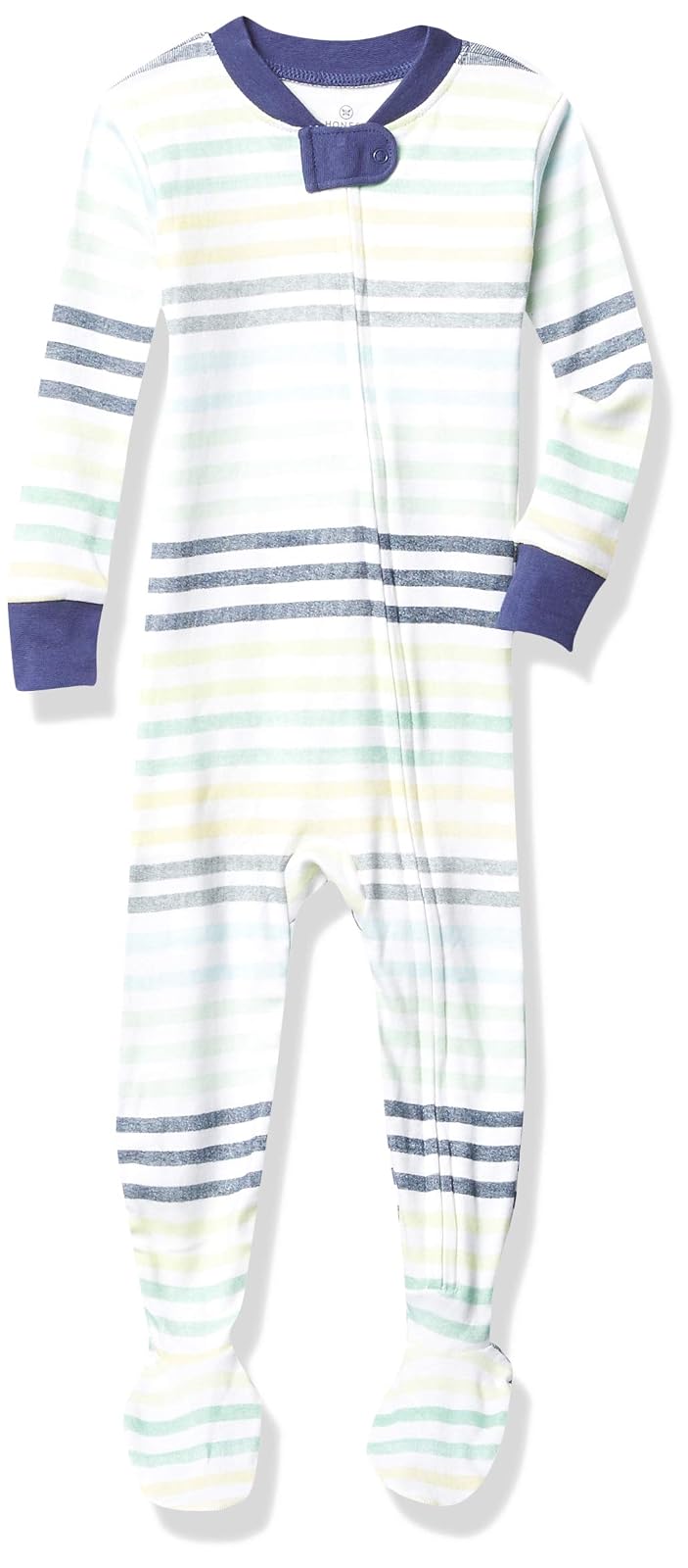 HonestBaby Pijama de algodón orgánico Ajustado con pies Mamelucos para bebés y niños pequeños para bebés niñas