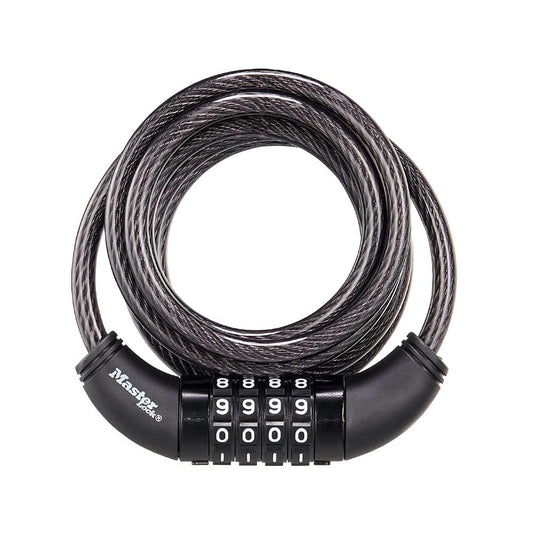 Master Lock Masterlock 8114DMX Cable, 6 ft Long, Negro