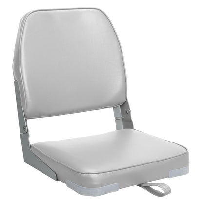 ERGOSEAT Asiento de Barco Plegable con Respaldo Bajo, 1 Paquete, Gris Claro, 20705 - Gris,claro