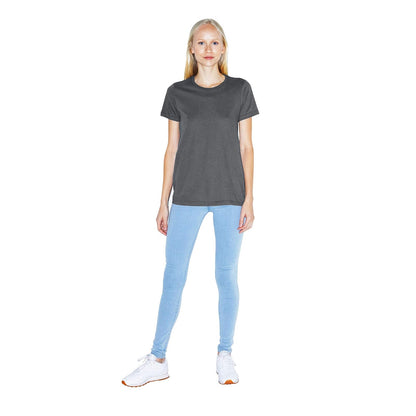 American Apparel Playera clásica de Manga Corta con Cuello Redondo. Camiseta para Mujer