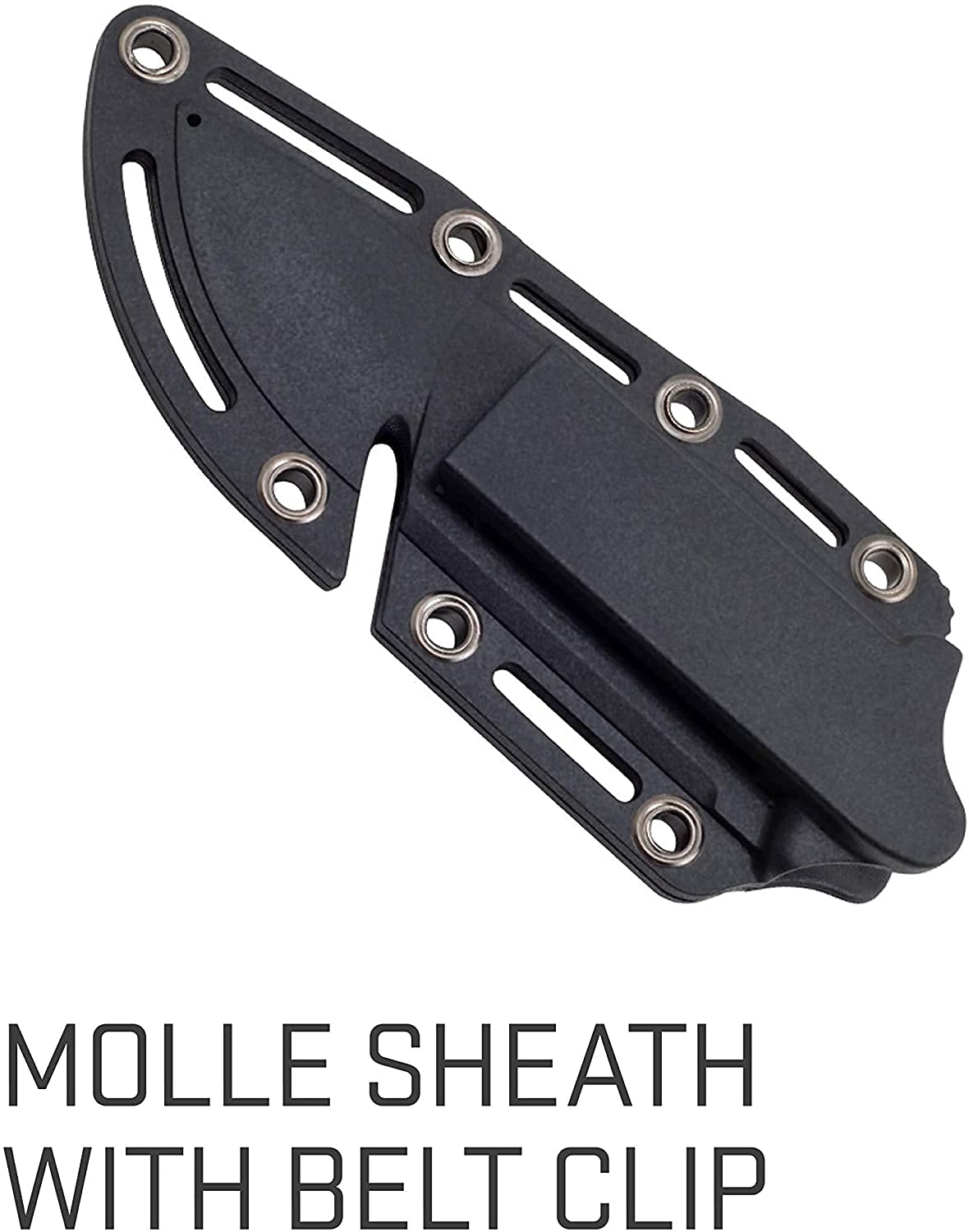 SOG - Cuchillo de supervivencia con vaina, cuchillo de campo de hoja fija, cuchillo táctico de 4 pulgadas y cuchillo de Bushcraft con hoja de cuchillo de caza de espiga completa (FK1001-CP)