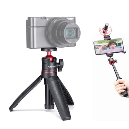 ULANZI MT-08 - Varilla de extensión para iPhone 11 Pro MAX Samsung Cámara Sony Canon Nikon Vlogging Smartphone teléfono Celular Negro/Rojo
