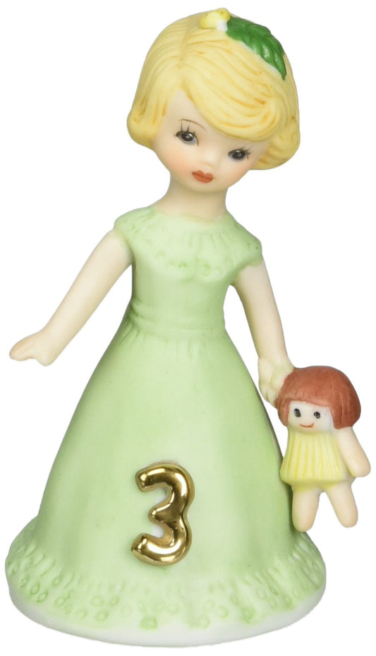 Enesco E2303 Growing up Girls from Blonde Age 3 Figurine 3.25 IN
