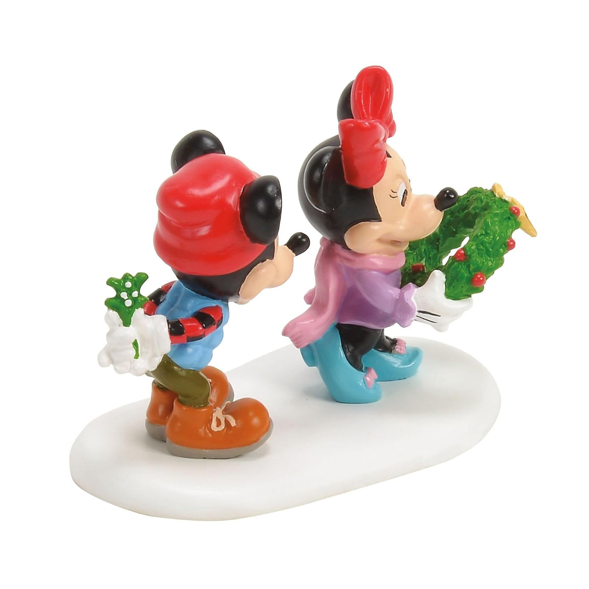 Department 56 Disney Mickey's Mistletoe Surprise 2.5 H Accesorio de Pueblo, Multicolor