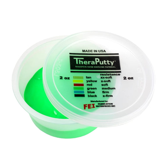 CanDo 10-2763 Scented Theraputty Exercise Material, 2 oz, Apple-Green-Medium