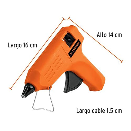 Truper PIPE-1/2 Pistola eléctrica para silicon, 25W, 1/2"