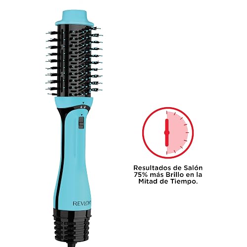 Revlon One-Step Volumizer PLUS, Secador y Voluminizador con Barril de Cerámica, Recubrimiento de Turmalina, Diseño Removible, 4 Configuraciones de Temperatura, Color Menta