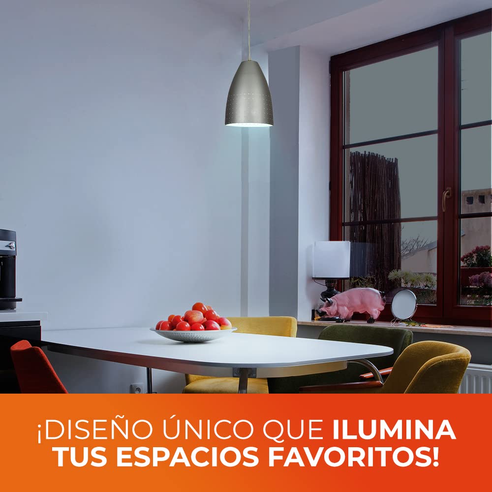 Tecnolite Lámpara de Interior para Suspender, Base E27, Satinado