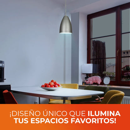 Tecnolite Lámpara de Interior para Suspender, Base E27, Satinado