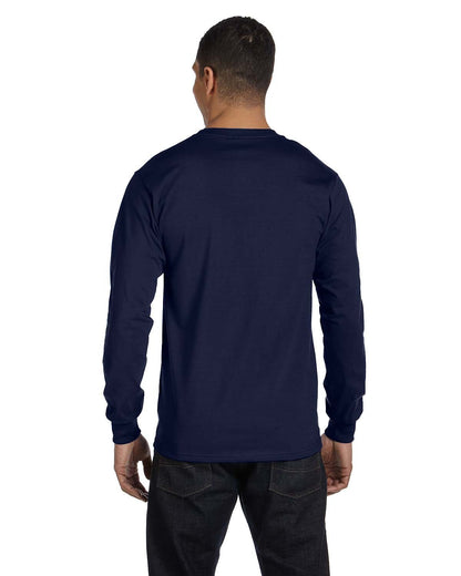Hanes Essentials - Paquete de Camisetas de Manga Larga para Hombre, Camisetas de