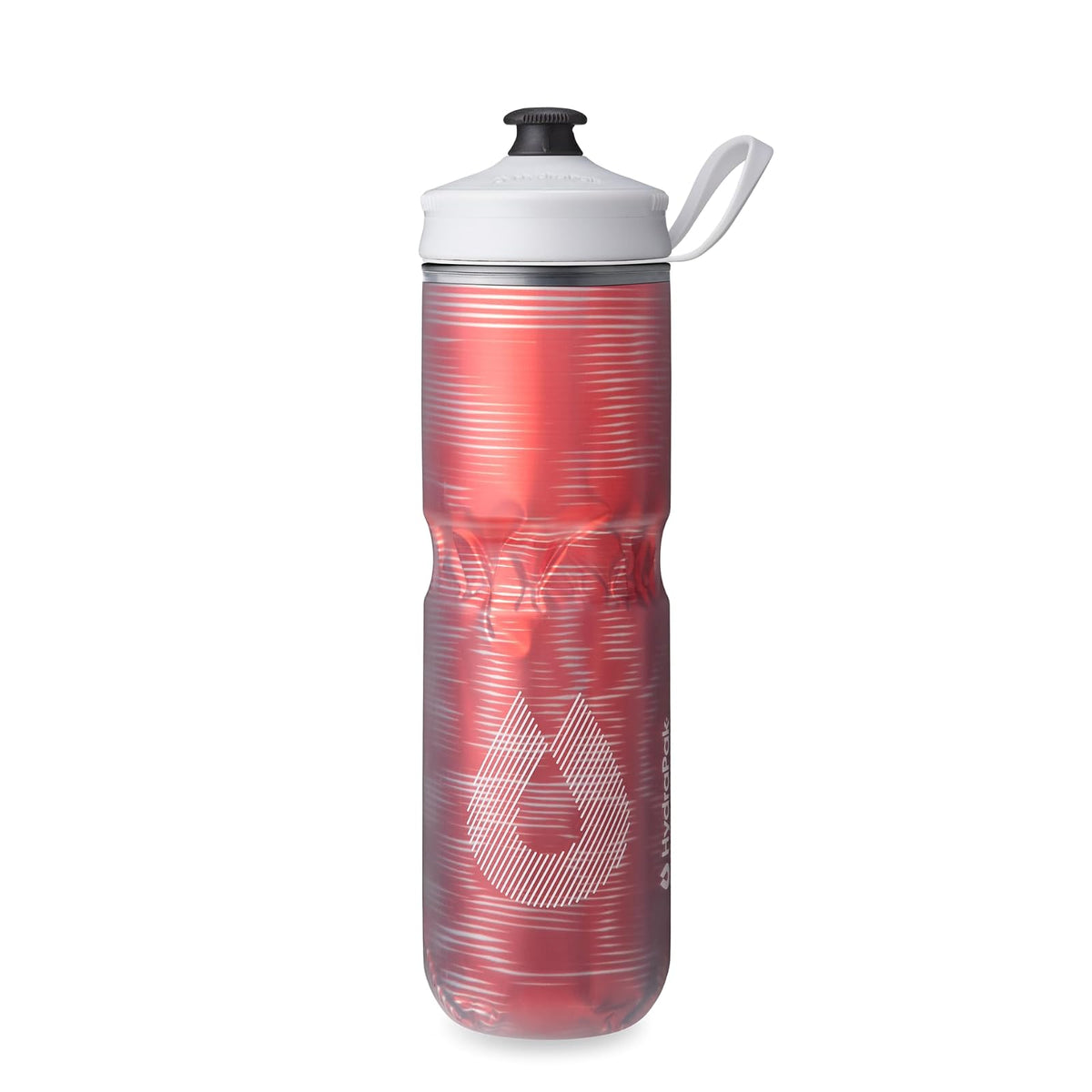 HydraPak Botella Polar Aislada para Deporte - Pulse Red - 24oz - 700ml
