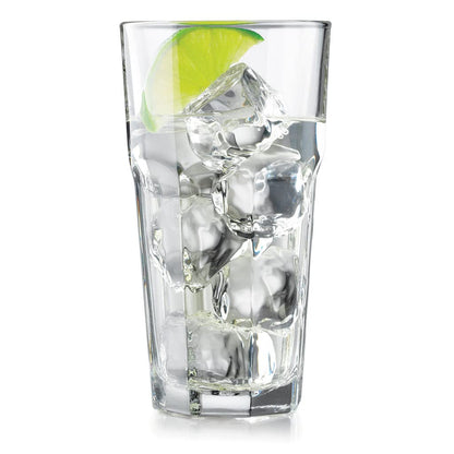 Borgonovo London-11085720 Juego de 6 Vasos de Vidrio, 480 ml