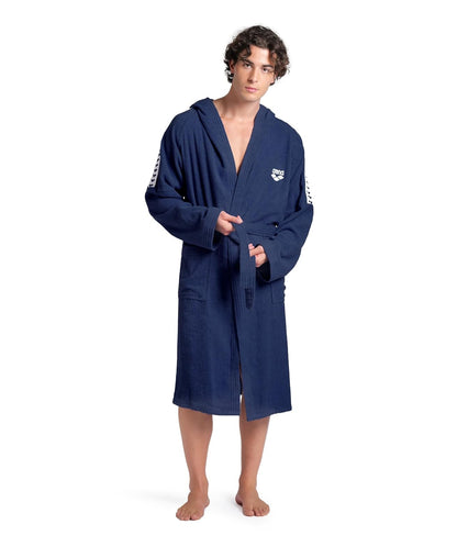 ARENA arena Team Stripe Unisex Bathrobe with Tie Belt and Pockets Soft Warm Robe Albornoz Adultos unisex