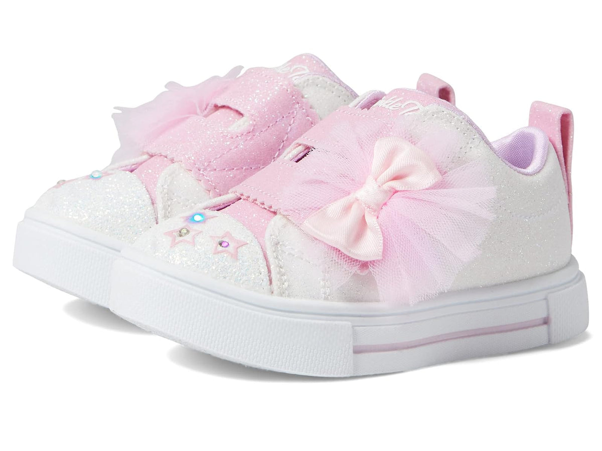 Skechers Twinkle Toes Twinkle Sparks Tenis con Luces para Niña - Niños pequeños (1-4 años) - 12.0 cm - Blanco - Rosa
