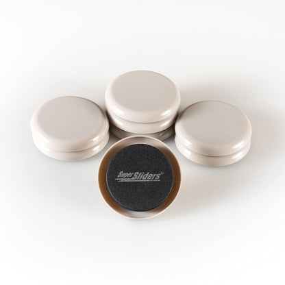 Super Sliders Deslizadores Reutilizables para Muebles, Paquete de 8, para Alfombra - Beige - Paquete de 8 - Para alfombra