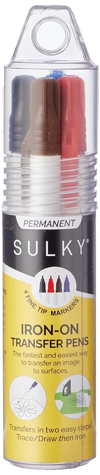 Sulky 400-9004 - Bolígrafos de Transferencia, 1 Unidad (Paquete de 1), Negro/Azul/marrón/Rojo