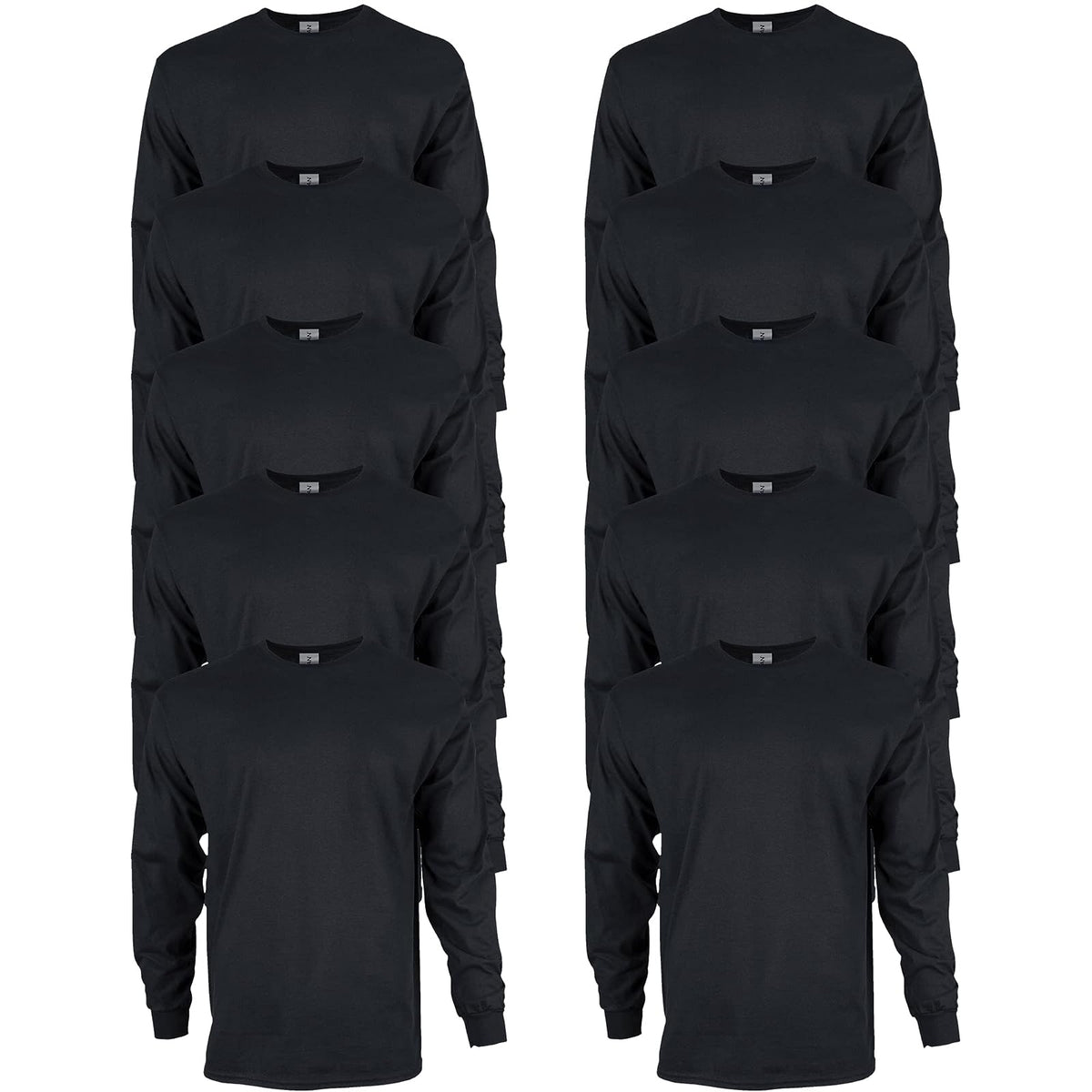 Gildan Playera Tipo Tank de Algodón para Hombre, G220 - XXL - Negro (paquete de 10)