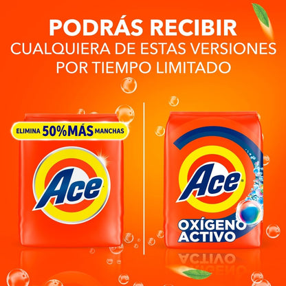 Ace Limpieza Instantánea Detergente en Polvo con Oxígeno Activo 4.3kg